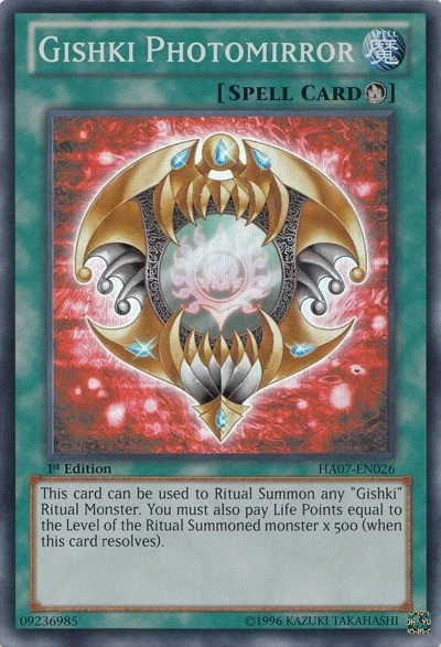 Gishki Photomirror - HA07-EN026 - Super Rare - 1st Edition Near Mint Yugioh! Car - Image 1 of 1