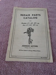 Johnson antique outboard motor ORIGINAL factory parts list 1939-40 5hp LT-39 - Picture 1 of 2