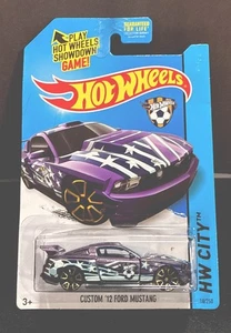 Hot Wheels 2014 Custom ‘12 Ford Mustang-HW Goal- Purple, TRAP5 Wheels-American - Picture 1 of 3