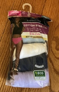 Ropa interior de algodón de corte alto Fruit of the Loom Signature para mujer 5 piezas talla 10\3x - Imagen 1 de 3