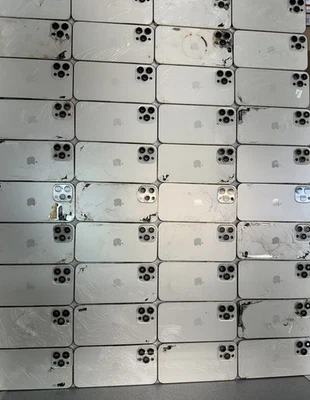 iPhone 12 Pro Max Gold Oem Original Broken Housings Frames Lot Of 43 - Image 1 of 4