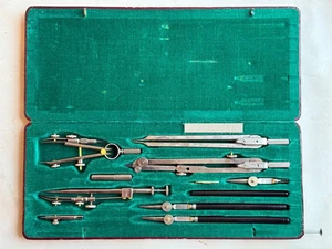 Vintage ECOBRA Kandidat Drafting Set West Germany 1960s | Precision Compass Set - Picture 1 of 12