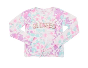 Colette Lilly Girls Long Sleeve Tie Dye Blessed Yummy Top Multi Size S 3101 - Picture 1 of 1
