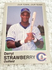 1995 Darryl Strawberry Columbus Clippers Card-NY Mets-Yankees