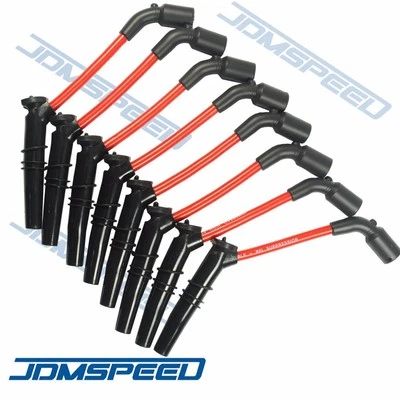 JDMSPEED 10.5MM HUGE SPARK PLUG WIRES SET CHEVY GM PONTIAC CHEVROLET LS1 LS2 LS3 - Image 1 of 4