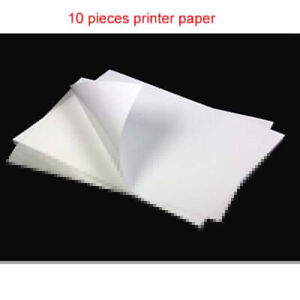 10X A4 Sticker Paper Waterproof Adhesive Label Glossy Laser Printer Paper