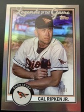 1/1 Cal Ripken Jr. 2023 Topps Series 2 PLATINUM Legends Of The Game Insert 