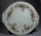 VINTAGE ROYAL STANDARD CAKE PLATE FLOWERS MIGHT BE MOSS ROSE PATTERN?