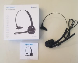 TECKNET TK-HS004 Bluetooth Headset with Built in Microphone - Photo 1 sur 2