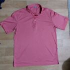 Mens Pink Ping Golf Polo Shirt. 100% Polyester. Size XL. VGC.
