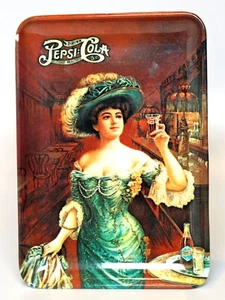 Pepsi Tip Tray with Lady Holding a Pepsi - Made In Italy - Picture 1 of 3