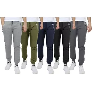 Men's Heavyweight Modern Fit Fleece Jogger Sweatpants FREE SHIP (SIZE : S-2XL) - Picture 1 of 17