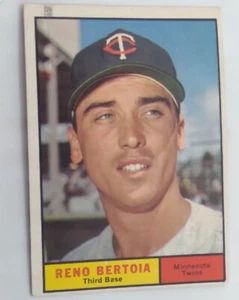 1961 Topps Baseball #392 Reno Bertoia POOR Twins - Picture 1 of 2