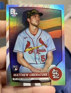 2023 Topps Big League Rainbow Foil Rookie Card of Matthew Liberatore - Cardinals - Picture 1 of 2