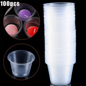 100 Plastik Dessertbecher, Dessertgläser Aus Kunststoff 80ml Transparent Einweg - Bild 1 von 6