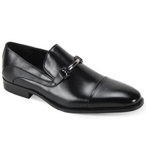Zapatos de vestir Giorgio Venturi de cuero negro con punta de copa para hombre 6997 - Imagen 1 de 1