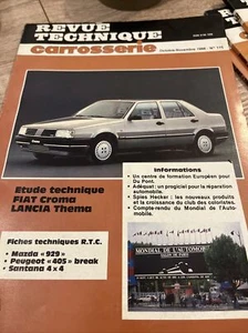 Revue technique Carrosserie FIAT CROMA LANCIA THEMA THEMA ie Auto THEMA turbo D - Picture 1 of 13