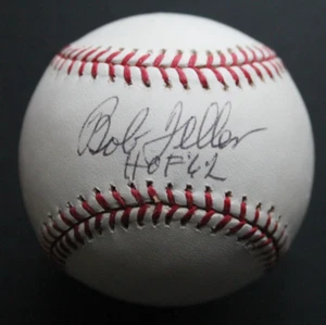 Bob Feller (d.2010) Cleveland Indians HOF '62 Autographed MLB Baseball JSA COA - Picture 1 of 6