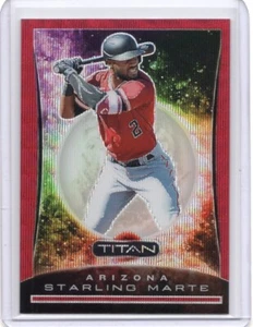 Panini 2020 Chronicles Starling Marte Titan Ruby Wave 121/199 Diamondbacks - Imagen 1 de 2