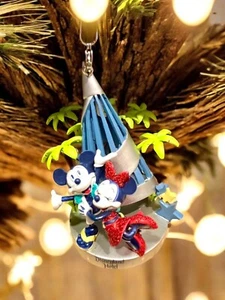 Disney 2024 Disneyland Hotel Sorcerer Hat Mickey & Minnie Christmas Ornament - Picture 1 of 1