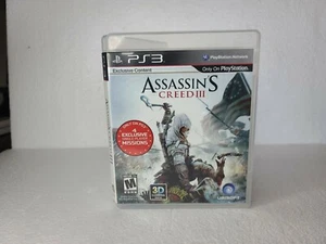 Assassin's Creed III (Sony PS3, 2012) CIB Disc + Inserts + Manual + Case - Picture 1 of 3