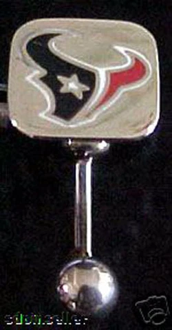HOUSTON TEXANS LOGO NAVEL BELLY RING Cover