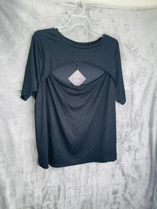Ava & Viv Women's Plus  T-shirt Short Sleeve Shirt Size ￼4X. Black - Picture 1 of 4