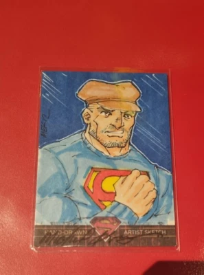 DC Comics Superman the Legend Artist Sketch Card by Michael Kasinger 1 of 1 - Image 1 of 4