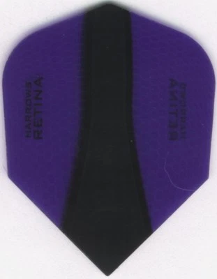 HARROWS PURPLE RETINA-X Dart Flights: 3 per set