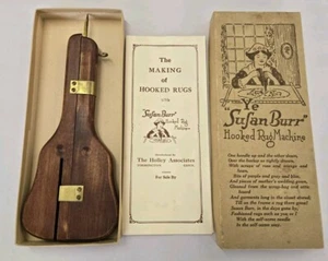 Ye Susan Burr Hooked Primitive Rug Machine W Box & Instruction By Holly & Assoc - Picture 1 of 7