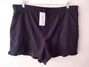 FULLFITALL Swim Bottoms Shorts Women's Size 22 Black Pockets Quick Dry Lined NWT - Picture 1 of 12