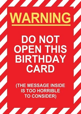 5x7 Card/ Funny Humor/ Masculine/ Birthday Sarcasm Him Friend Unfiltered Sa6162 - Image 1 of 2