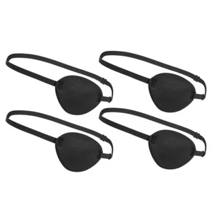 4 Pcs Farbic Blindfold Halloween Pirate Eye Patch - Picture 1 of 12