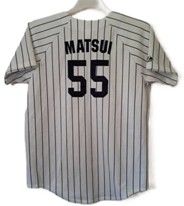 Hideki Matsui #55 New York Yankees Majestic Jersey Stitched Size XLarge Preowned - Picture 1 of 8
