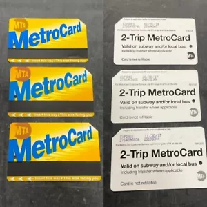 CARTA METRO METROPOLITANA NEW YORK CITY MTA SCADUTA 2017-2018 ""2-TRIP METROCARD" - Foto 1 di 1