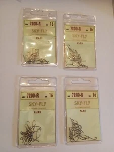 FLY FISHING HOOK AMI DA PESCA A MOSCA SERIE 7200R MISURA 16 PEZZI 100 - Foto 1 di 2