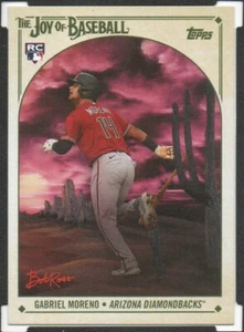 2023 Topps x Bob Ross: The Joy of Baseball #28 Gabriel Moreno RC Diamondbacks - Picture 1 of 2