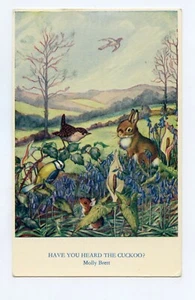 Illustrator Molly Brett. Animals Humanized. Birds. Tit. Rabbit - Picture 1 of 2