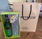 COFFRET CHARTREUSE VERTE GREEN 70CL + 3 VERRES SHOOTER COLLECTOR VOIRON - NEUF