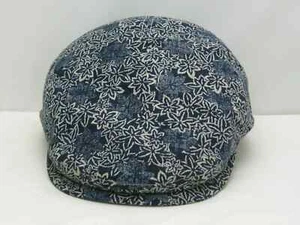 Japanese Traditional Arimatsu Shibori Hunting Hat : maple leaf pattern Wa Gara - Picture 1 of 3