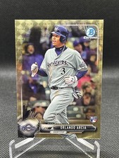 2017 Bowman Chrome Orlando Arcia SuperFractor RC 1/1 - #77 - Brewers, Braves