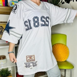 Maglia Vintage Giocatori del Secolo Smith Aikman Dorsett Staubach Autografo XL - Foto 1 di 4