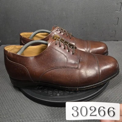 Zapatos Ejecutivos Stafford Para Hombre Talla 10.5 EEEE Puntera Oxford Confort Plus Cuero Foto 1 de 4