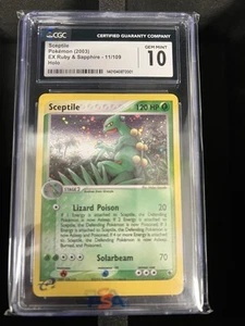CGC Gem Mint 10 2004 Pokemon Sceptile EX Ruby & Sapphire Holo 11/109 - Picture 1 of 2