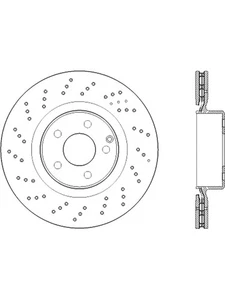 Centric Brake Parts Brake Rotor Premium 344 mm OD 32 mm Thick 5 x 11 (128.35120) - Picture 1 of 12