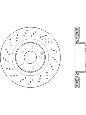 Centric Brake Parts Brake Rotor Premium 344 mm OD 32 mm Thick 5 x 11 (128.35120) - Image 1 of 4