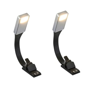 2X Wieder Aufladbare E-Book LED Licht für Papier Neu USB Lese Lampe Buch L9402 - Bild 1 von 10