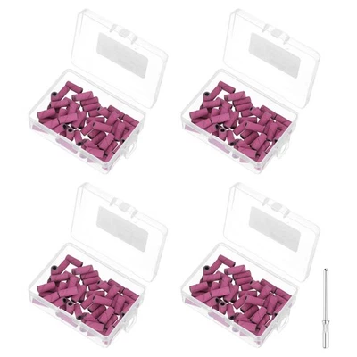 200 Stück 240er Körnung Schleifband für Nagelbohrer mit 3,1 mm / 1/8 Zoll Dorn, Rosenrot - Bild 1 von 4
