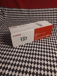 Canon 137 Black Toner Cartridge Genuine Printer Ink - Picture 1 of 4