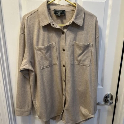 GH Bass Co Button Down Shirt Men's Size L Tan  Long Sleeve Soft - Image 1 of 4